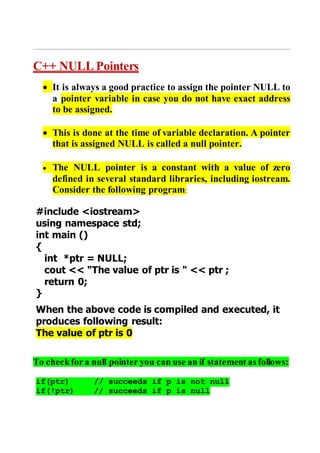 18 dec pointers and scope resolution operator | PDF