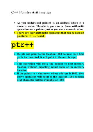18 dec pointers and scope resolution operator | DOCX