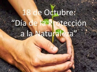 18 de Octubre: 
“Día de la Protección 
a la Naturaleza” 
 