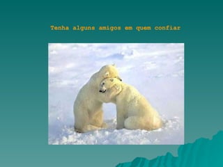 Tenha alguns amigos em quem confiar 