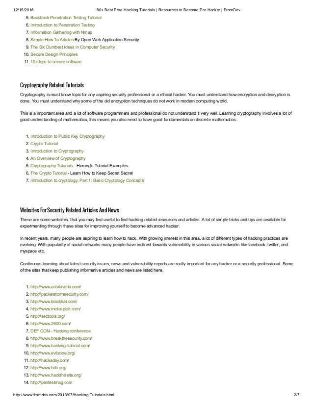 Free Download Program Network Security Hacking Books And Tutorials Free Download Program Network Security Hacking Books And Tutorials