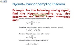 Digital Signal Processing (DSP) is the mathematical manipulation of ...
