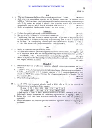 SRI SAIRAM COLLEGE OF ENGINEERING
 