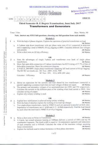 SRI SAIRAM COLLEGE OF ENGINEERING
 