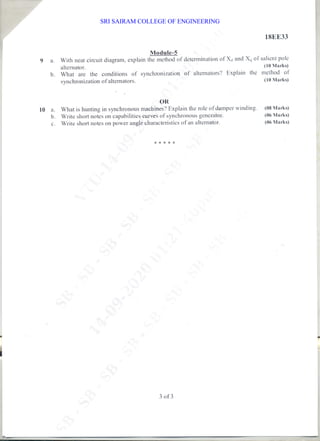 SRI SAIRAM COLLEGE OF ENGINEERING
 