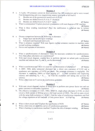 SRI SAIRAM COLLEGE OF ENGINEERING
 