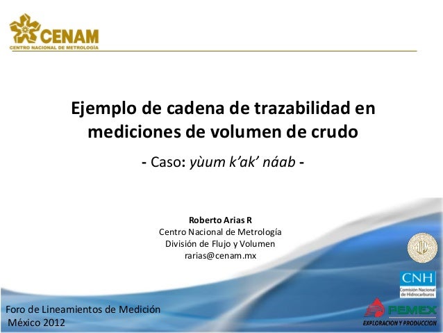 18 ejemplos de cadenas de intrazabilidad en mediciones de 