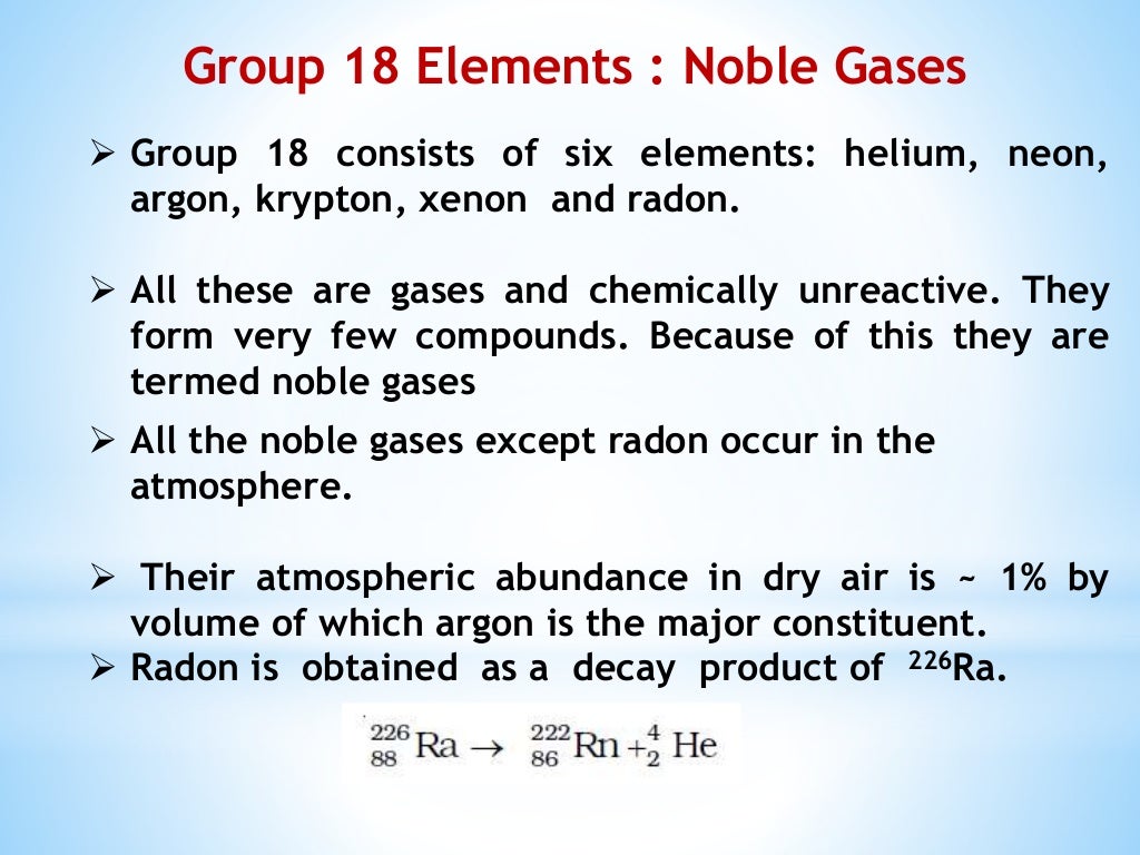 Amazing facts about noble gases...........