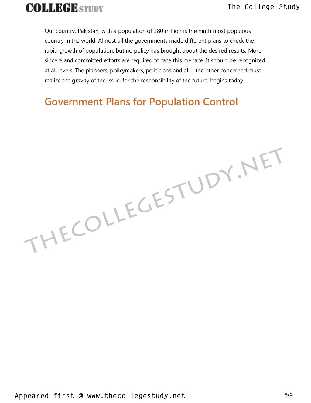 Population Explosion: Essay, Speech, Article, Paragraph, Short Note (Causes)