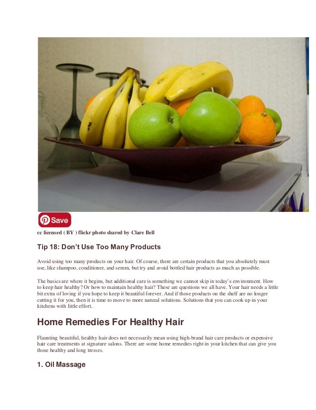 18 Extremely Effective Tips For Healthy Hair