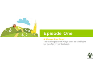 Episode One
A Woman Can Farm
The challenges which Aarya faces as she begins
her own farm in her backyard.
 