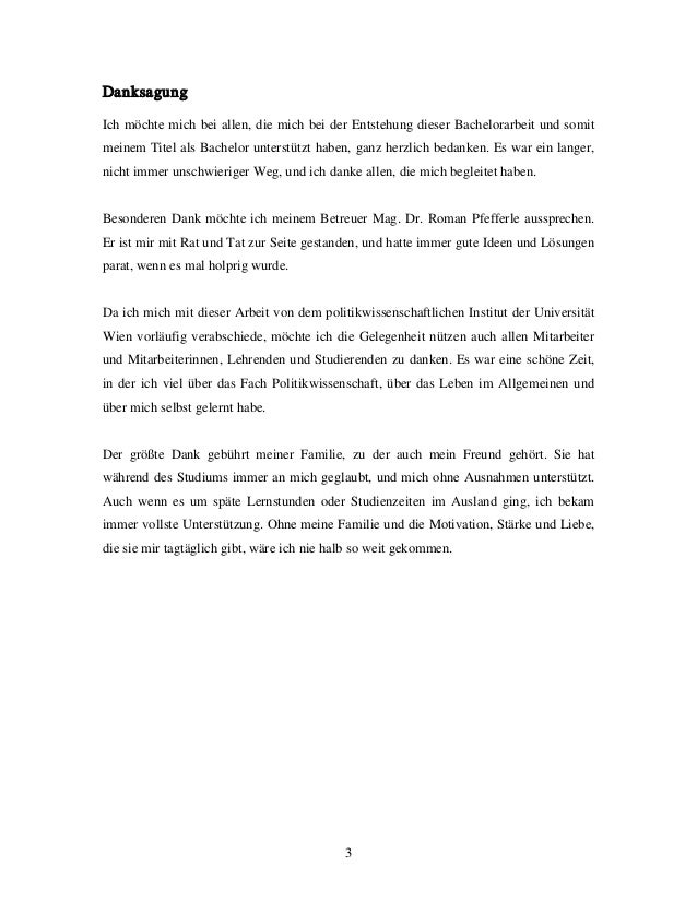 Danksagung bachelor thesis beispiel image