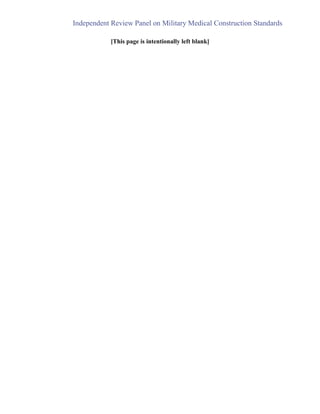 Independent Review Panel on Military Medical Construction Standards
[This page is intentionally left blank]
 