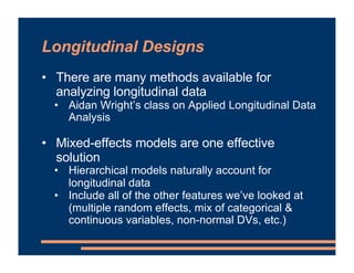 Mixed Effects Models - Growth Curve Analysis | PDF