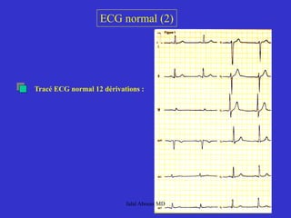ECG normal (2)
Tracé ECG normal 12 dérivations :
Jalal Abouss MD
 