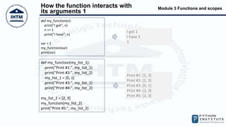 Python PCEP Functions And Scopes | PPT