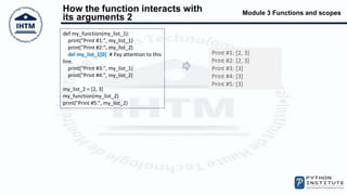 Python PCEP Functions And Scopes | PPT