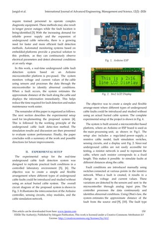 Real-Time Underground Cable Fault Detection Using Arduino Platform | PDF