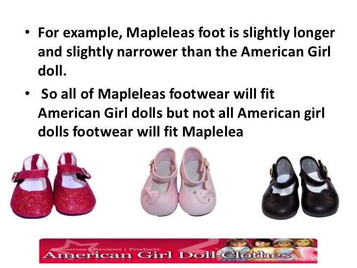 american girl doll foot measurements