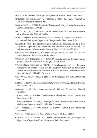 A lo largo del presente trabajo hemos intentado recalcar la importancia
de la actuación reflexiva del entrenador; es decir, que todas sus actuaciones
tengan un porqué coherente de acuerdo con las bases teóricas de la educa-
ción y del entrenamiento deportivo.
  Para conseguir una mejora cualitativa en el grado de calidad de sus entre-
namientos y competiciones el entrenador ha de cumplir tres requisitos:


 • Profundizar en los conceptos teóricos determinantes del deporte
   –Técnica, Táctica, Preparación Física–.
 • Conocer las características propias del jugador de cada categoría en base
   a su edad –desarrollo motor, cognitivo, social, condición física–.
 • Investigar continuamente en su práctica bajo un talante crítico y cons-
   tructivo.




   Llegado este momento, nos podemos plantear una serie de preguntas:


   ¿Es necesaria la formación del entrenador?


   ¿Es suficiente con aplicar a nuestros jugadores los sistemas de
   entrenamiento que utilizaron con nosotros?


   ¿Por qué adecuar el niño al deporte y no el deporte al niño?


   ¿Por qué entrenar a un niño como a una persona mayor?


   ¿Es necesario el trabajo coordinado de padres y entrenadores
   en el deporte escolar?




                                                                           93
 
