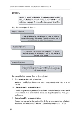 ORIENTACIONES EDUCATIVAS PARA EL DESARROLLO DEL DEPORTE ESCOLAR




    Durante muchos años las Asociaciones de Padres de Alumnos -APAs- han
venido asumiendo la responsabilidad de organizar el deporte extraescolar.
En la mayoría de las ocasiones, aún poniendo la mejor voluntad, era fre-
cuente observar cómo el hecho deportivo extraescolar se dejaba en manos
de inexpertos en materia educativa sufriendo así una fuerte desconexión
del Deporte Extraescolar con la Educación Física impartida en el centro.
    Se constata que los niños necesitan vivenciar el hecho deportivo, buscan
afianzar los conocimientos y las habilidades desarrolladas en las clases de
Educación Física a través del juego deportivo; al mismo tiempo los profeso-
res de Educación Física observan que los niños que practican algún depor-
te, generalmente muestran un mayor grado de competencia motriz en las
clases de Educación Física.
    Si bien la Educación Física abre un abanico de posibilidades al desarrollo
deportivo, no es menos cierto que el deporte puede convertirse en un pro-
ceso de metacomunicación y de solidaridad, enriquecedor de salud y bie-
nestar tan importante como la Educación Física.
    Al reflexionar sobre las clases de Educación Física que se dan en los distin-
tos centros educativos, se observa que, en muchas ocasiones, los límites de
horarios y espacios o la necesidad de seguir un programa, reducen y limitan la
puesta en práctica del hecho deportivo para afianzar las capacidades socio-
motrices, perceptivas y físicas y todo tipo de habilidades y cualidades motrices.
    Es en el deporte donde se hace más transparente la mejora de los meca-
nismos de percepción, decisión y ejecución en el aprendizaje de las tareas.
    Defendemos un “Deporte Escolar” que asuma objetivos educativos en
consonancia con los que propugna la asignatura de “Educación Física”.
    Bajo esta perspectiva, no sólo no habrá oposición entre la “Educación
Física” y el “Deporte Escolar” sino que éste se erigirá como una necesidad y
complemento de la asignatura escolar obligatoria, al mismo tiempo que llega-
rá a establecerse una interdependencia entre los objetivos propuestos por
ambos que favorecerán el desarrollo integral de los sujetos a los que se dirigen.


  Se hace necesario que los responsables de la aplicación del Deporte
  Escolar conozcan perfectamente el mundo de la educación y lleguen
  a respetar las leyes del desarrollo del niño; de esta forma se podrá
  concebir una práctica deportiva educativa que llegará a ser una pro-
  longación natural de la Educación Física Escolar, sustituyendo el
  concepto tan arraigado en el mundo del deporte de “selección
  deportiva” por el de “formación deportiva”.




34
 