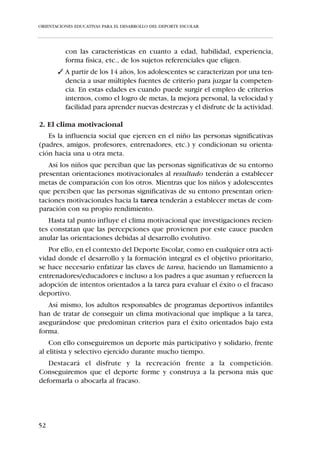 ORIENTACIONES EDUCATIVAS PARA EL DESARROLLO DEL DEPORTE ESCOLAR




     EQUILIBRIO:

               Se entiende por Equilibrio a la capacidad de con-
               trolar adecuadamente el cuerpo en su relación
               con la gravedad.


   El hecho de que el cuerpo sea articulado implica que el centro de gra-
vedad dependerá de los centros de gravedad de los segmentos corporales.
En todo acto motor existen continuas reequilibraciones compensatorias
con respecto a la vertical de la gravedad a través del desplazamiento de los
segmentos corporales.
     Hay que diferenciar tres tipos de equilibrio:
     – Estático
     – Dinámico
     – Con objetos




         COORDINACIÓN
                                                                       CON OBJETOS
       DINÁMICA GENERAL




                                     CUALIDADES
                                                                     EQUILIBRIO
       COORDINACIÓN                   MOTRICES



         COORDINACIÓN            ÓCULOPÉDICA                      ESTÁTICO      DINÁMICO
         SEGMENTARIA




          ÓCULOMANUAL




     El equilibrio depende de:

La Visión:
     Principal nexo de unión, a distancia, con el mundo circundante.


46
 