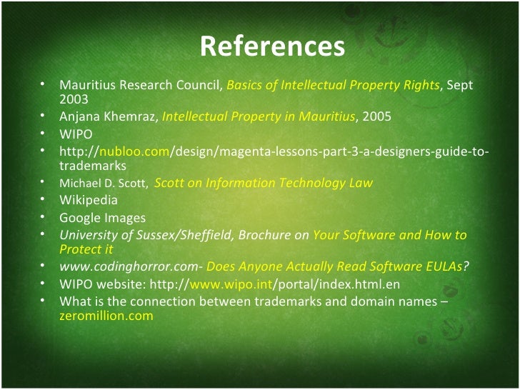 Intellectual Property Rights Act Mauritius Intellectual Property Rights Act Mauritius