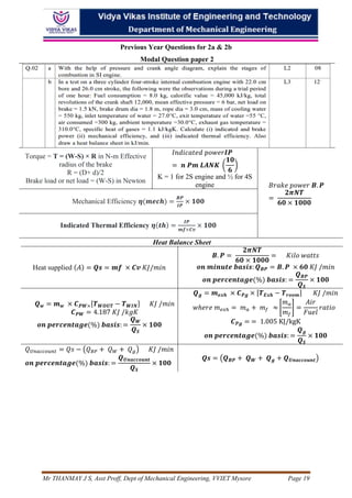 APPLIED THERMODYNAMICS 18ME42 Module 01 question no 2a &2b | PDF