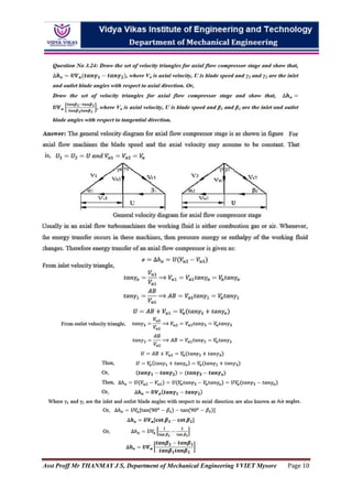Me54 18 me54 turbo machines module 02 question no 4a & 4b | PDF