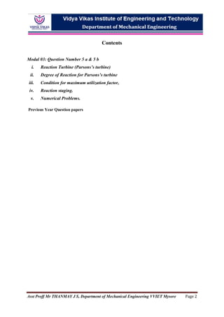 Me54 18 me54 turbo machines module 03 question no 6a & 6b | PDF