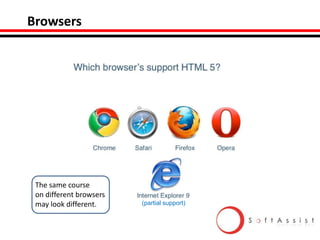 Browsers

The same course
on different browsers
may look different.

(partial support)

 