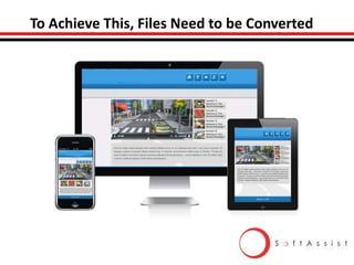 To Achieve This, Files Need to be Converted

 