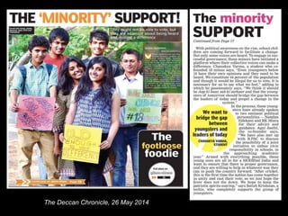 The Deccan Chronicle, 26 May 2014
 
