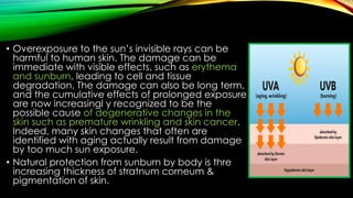 SUNSCREEN PRODUCTS AND RECENT ADVANCES IN SUNSCREEN PRODUCTS | PDF