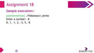 Sample execution:-
Assignment 18
 