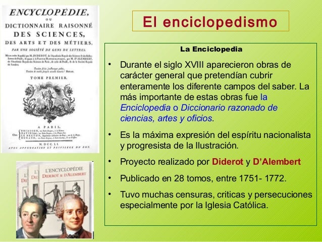 Que Es La Enciclopedia Del Siglo 18