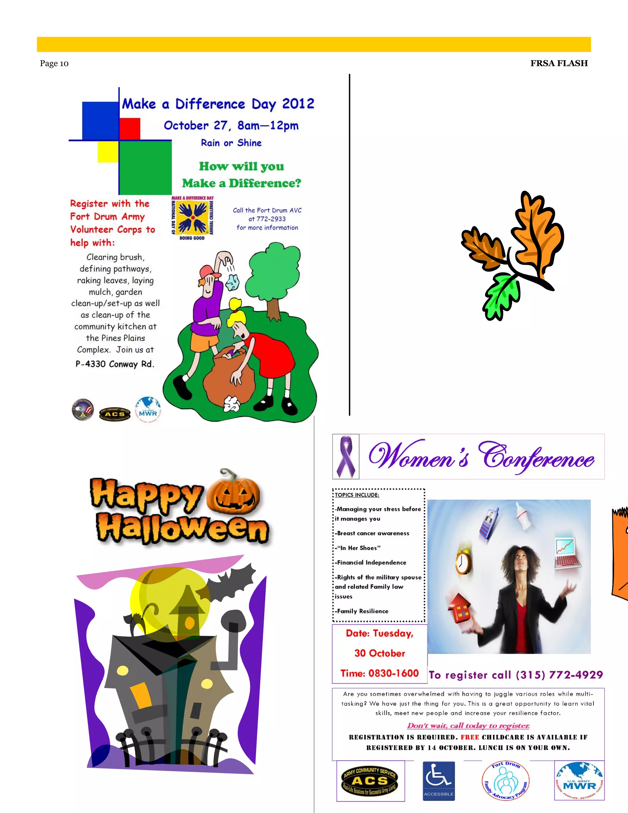 Page 10   FRSA FLASH
 