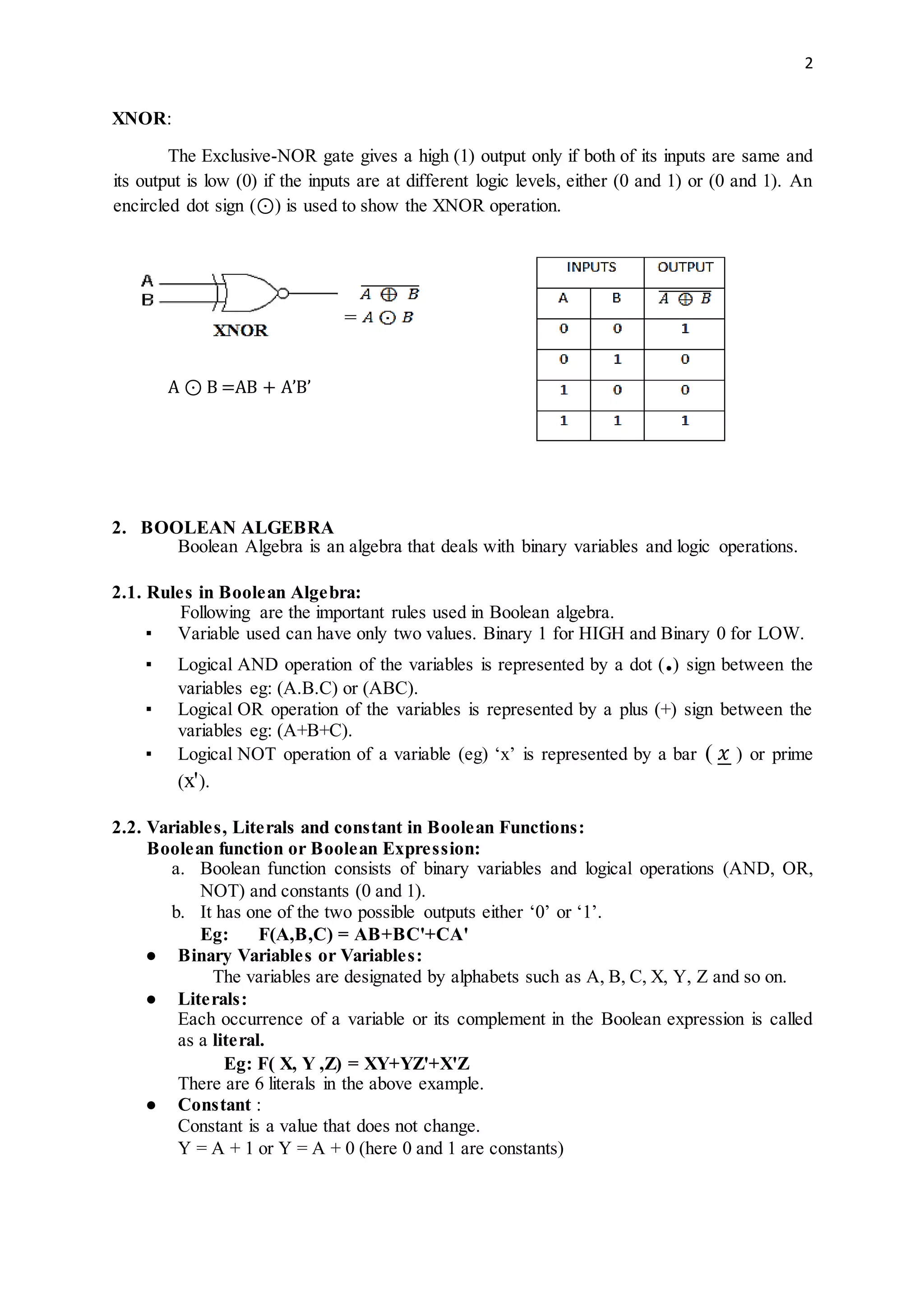 18 pc09 1.2_ digital logic gates _ boolean algebra_basic theorems | PDF