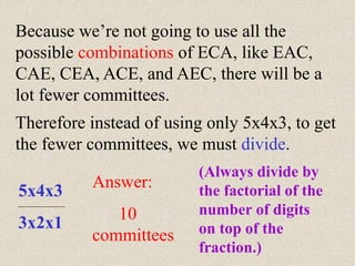 Combinations Commites 18_permutations_combinations_1.ppt