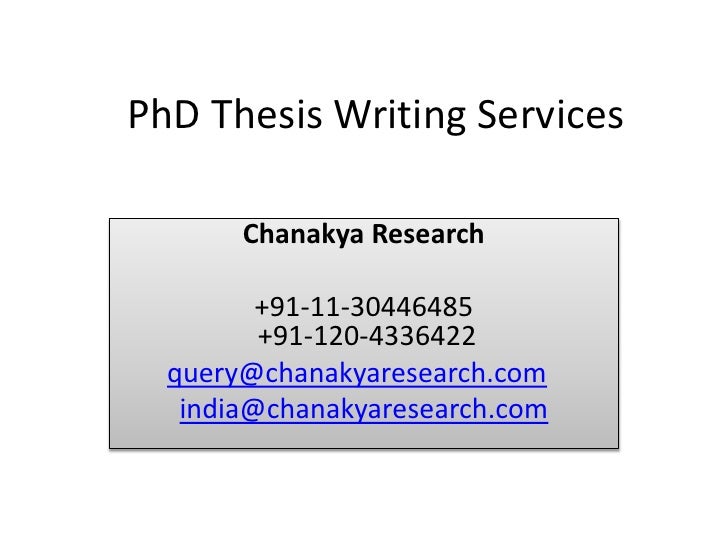 Dissertation writing services usa phd
