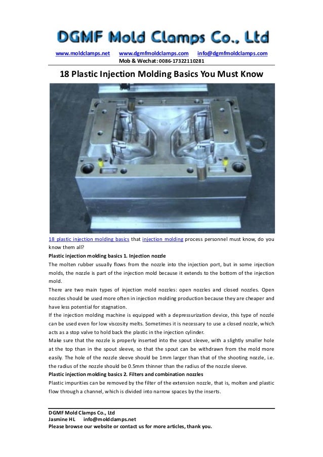 18 Plastic Injection Molding Basics You Must Know.pdf