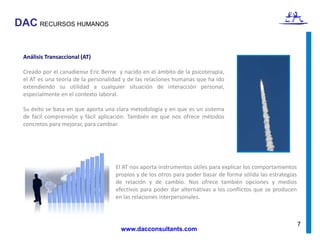 Mejora su rendimiento laboral al ser capaz de reconocer sus sentimientos y los de los demás, , de mejorar el clima laboral, de motivarse, y de mejorar su capacidad de trabajar eficazmente en equipowww.dacconsultants.com4