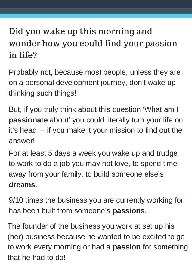 how to find your and make it your career