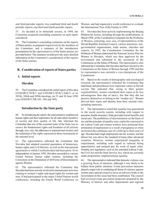 United Nations Report of the Committee on the Elimination of ...