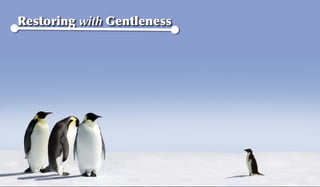 Restoring with Gentleness
 