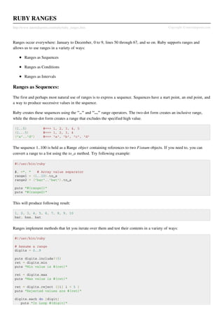 Ruby Tutorialspoint Pdf _ Ruby Quick Reference Guide – JPOO