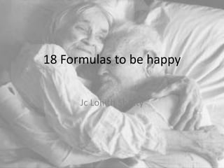 18 Formulas to be happy
Jc Lohith Shetty
Jc Lohith Shetty
 