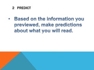 2 PREDICT 
 