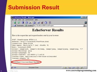 HTML Forms8 www.corewebprogramming.com
Submission Result
 