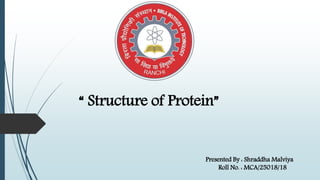 Structure of Protein | PPTX